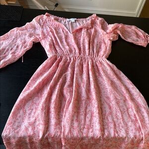 Diane Von Furstenburg DVF Pink Wrap Dress